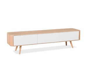 Ena Sideboard, Oak/White, 45 x 180 cm