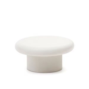 Addaia-sohvapöytä, valkoinen, ⌀ 66 cm