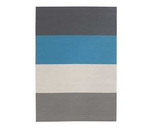 Fourways-matto, turquoise/graphite, 170 x 240 cm