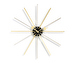 Star Clock, Brass/Chrome, ø 61 cm