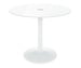 New York Dining Table, White Glass, ø 80 cm