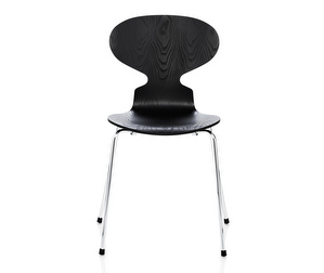 Muurahais-tuoli 3101, musta, kuultomaalattu