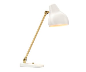 VL38 Table Lamp, White/Brass