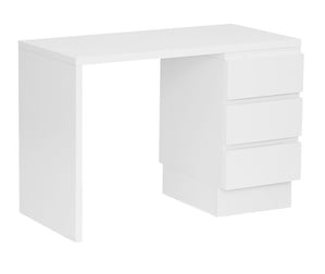 Muurame-työpöytä, valkoinen, L 109 cm