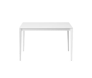 Torino-ruokapöytä, valkoinen, 80 x 120 cm