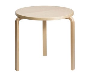 Children's Table 90B, Birch, ø 75 cm