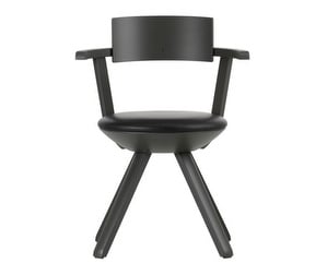 Rival-tuoli, musta/musta nahka