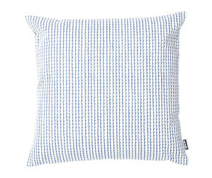 Rivi-tyynynpäällinen, valkoinen/sininen, 50 x 50 cm