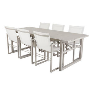 Vevi-ruokapöytä + tuolit, 230 x 95 cm, 6 tuolia