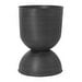 Hourglass Pot, Black, L