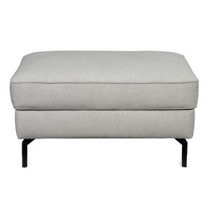 Sleepy Footstool, Evita Fabric Soft Grey, 60 x 85 m