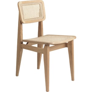C-Chair-tuoli, cane/oiled oak