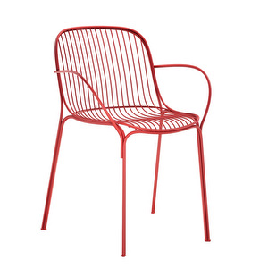 Hiray-tuoli käsinojilla, punainen