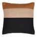 Saigua-tyynynpäällinen, musta/ruskea raita, 45 x 45 cm