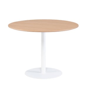 Koti Dining Table, Oak/White, ø120 cm
