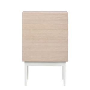 Laine-yöpöytä, valkolakattu tammi/valkoinen, K 65 cm