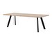 Fred Dining Table, White Lacquered Oak, 100 x 240 cm