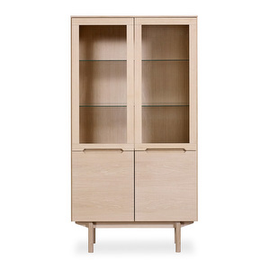 #307 Display Cabinet, White Oiled Oak Veneer, 182 x 98 cm