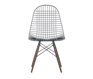 Eames Wire Chair DKW -tuoli, tumma vaahtera