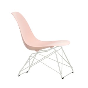 Eames LSR RE -tuoli, pale rose/valkoinen