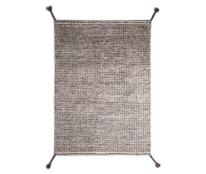 Grid Rug, White/Grey, 140 x 200 cm