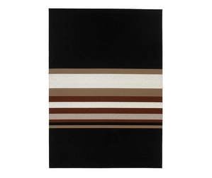 Horizon-matto, black/reddish brown, 170 x 240 cm