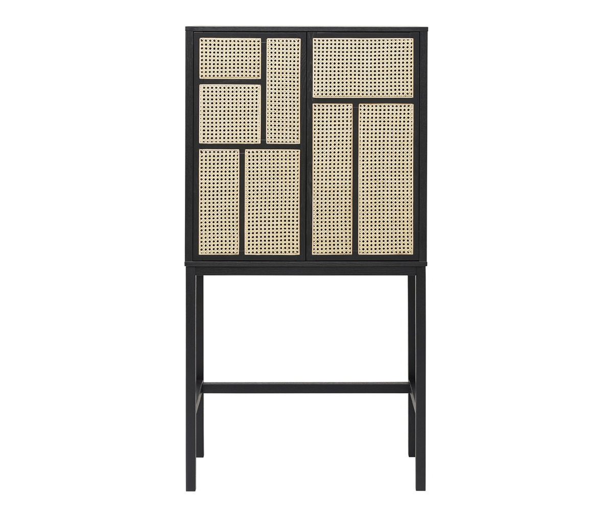 Design House Stockholm Air-kaappi musta/rottinki Design House Stockholm Air-kaappi musta/rottinki