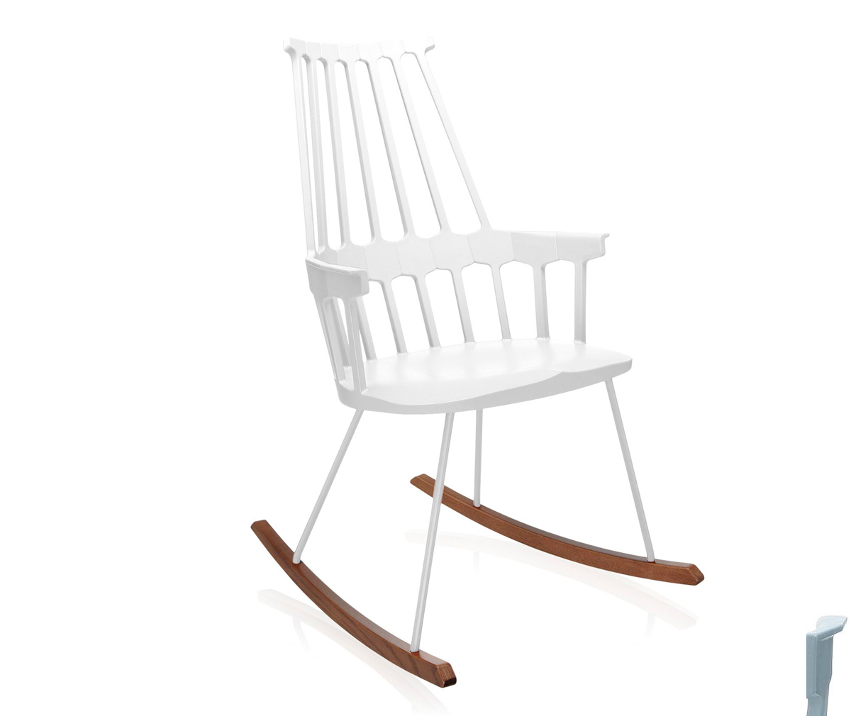 Kartell Comback-keinutuoli valkoinen/tammi Kartell Comback-keinutuoli valkoinen/tammi