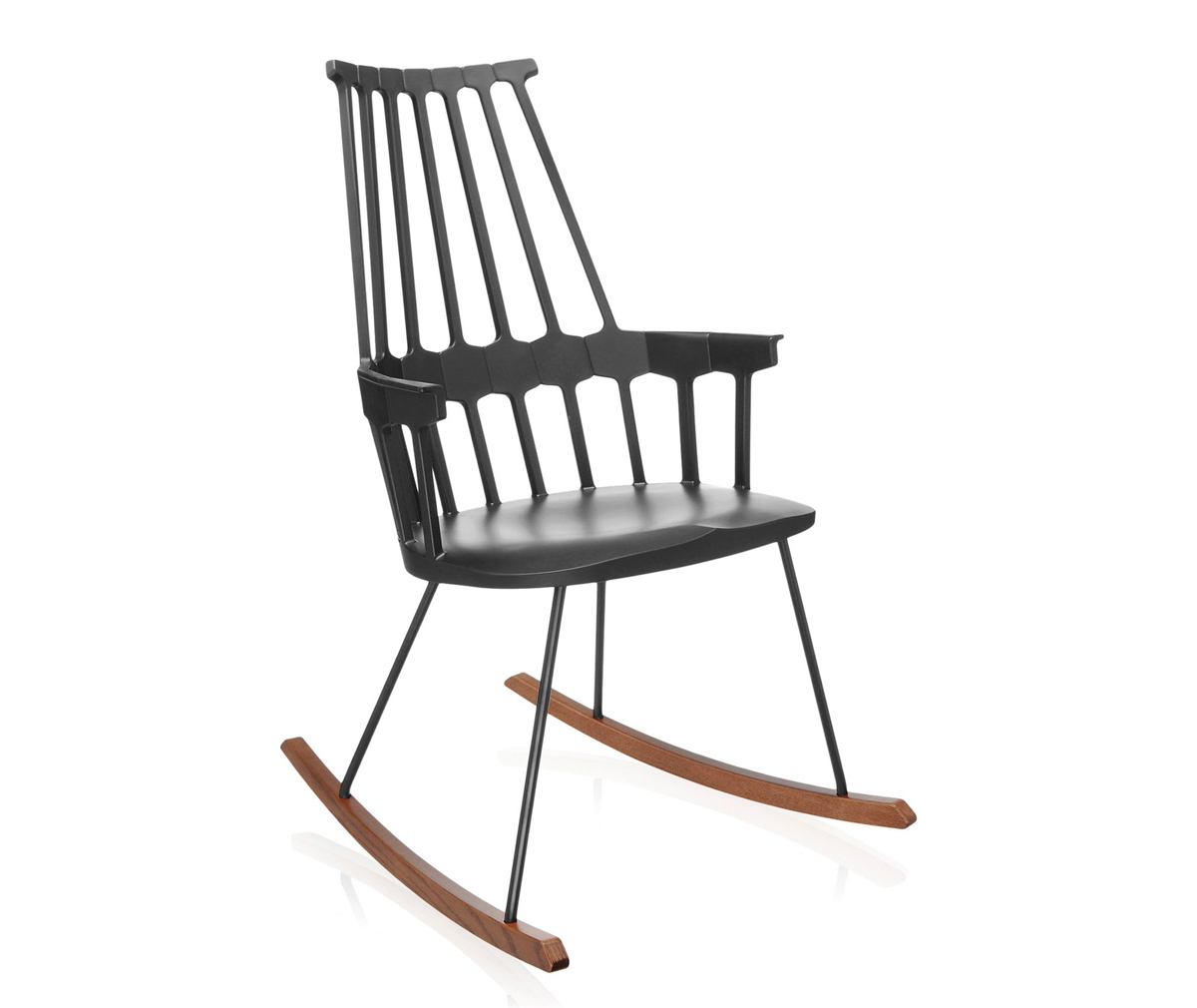 Kartell Comback-keinutuoli musta/tammi Kartell Comback-keinutuoli musta/tammi