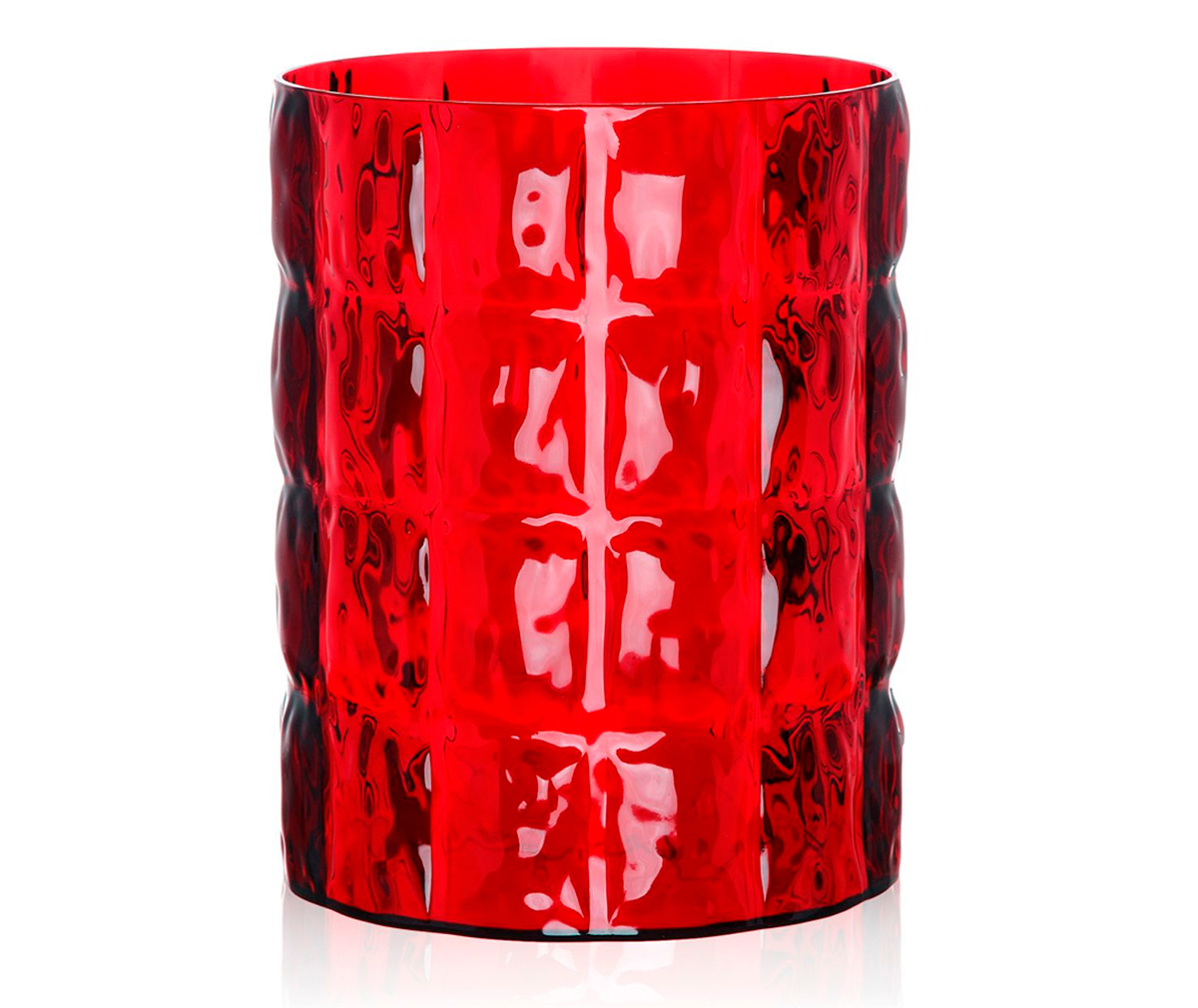 Kartell Matelassé-maljakko punainen Kartell Matelassé-maljakko punainen