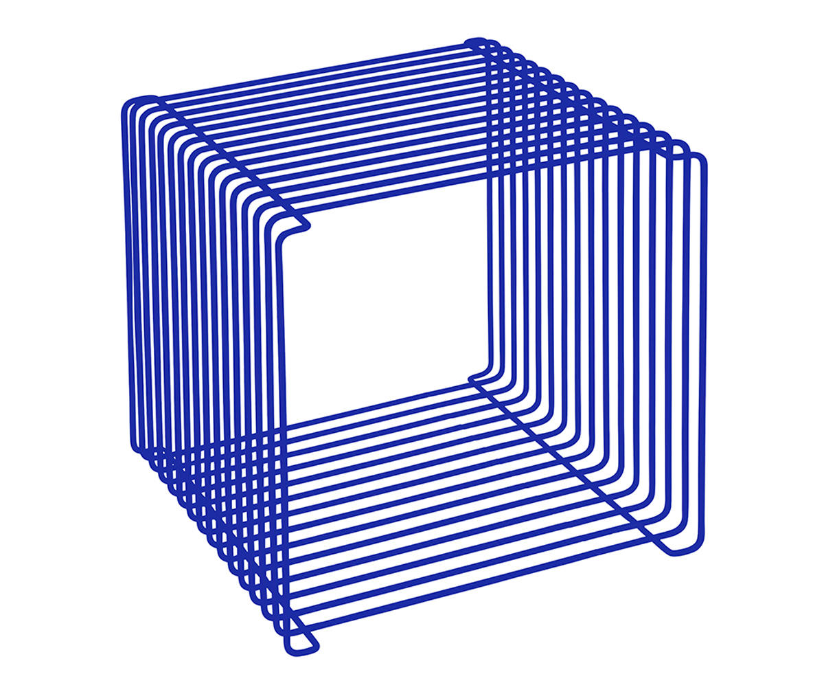 Montana Panton Wire Cube sininen, L 34,8 cm Montana Panton Wire Cube sininen, L 34,8 cm