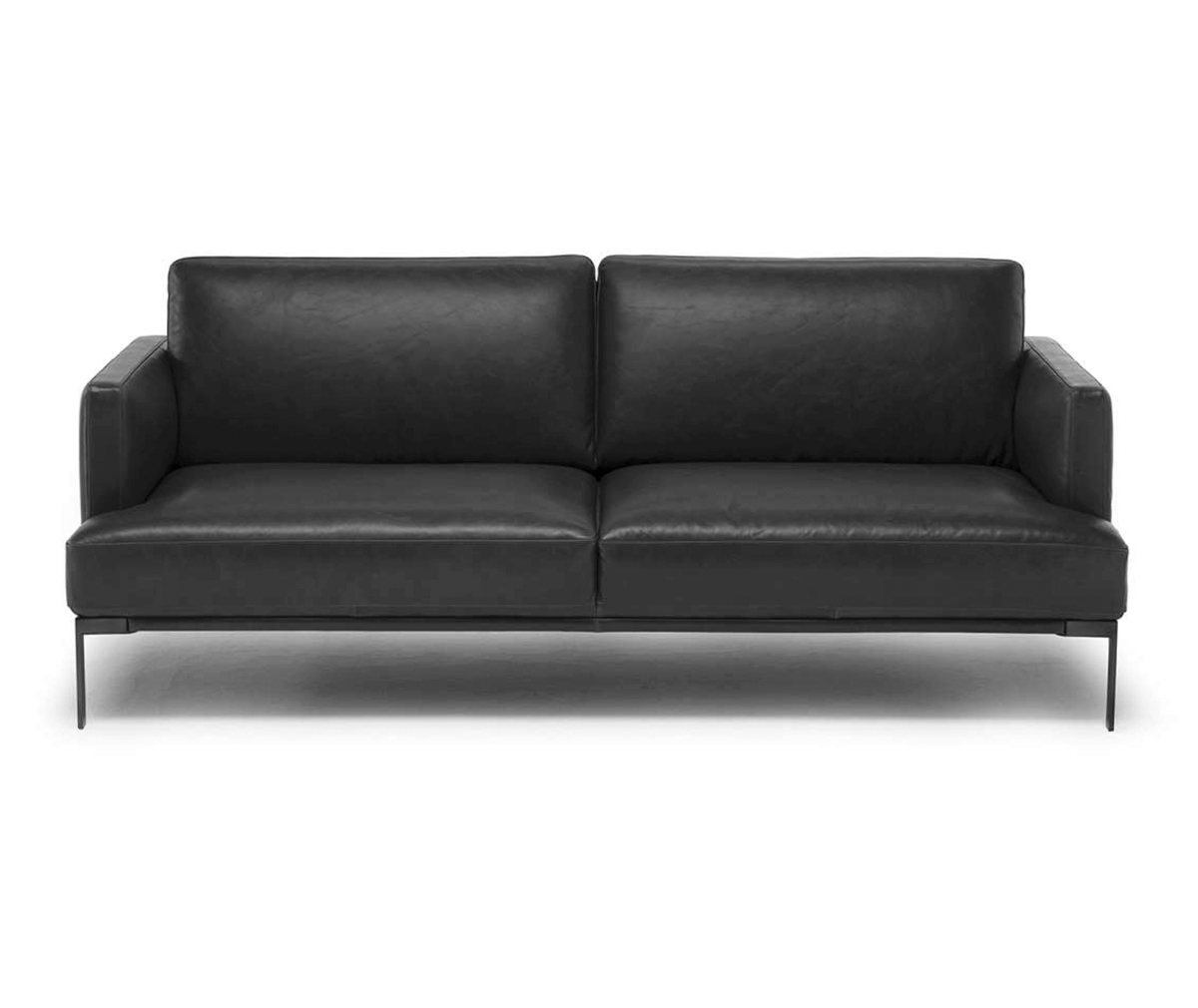 Natuzzi Estro-sohva musta nahka Natuzzi Estro-sohva musta nahka