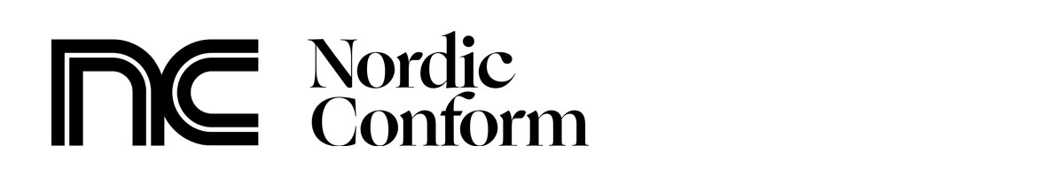 Nordic Conform logo 2025 black and white image