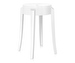 Charles Ghost Stool, White, H 46 cm