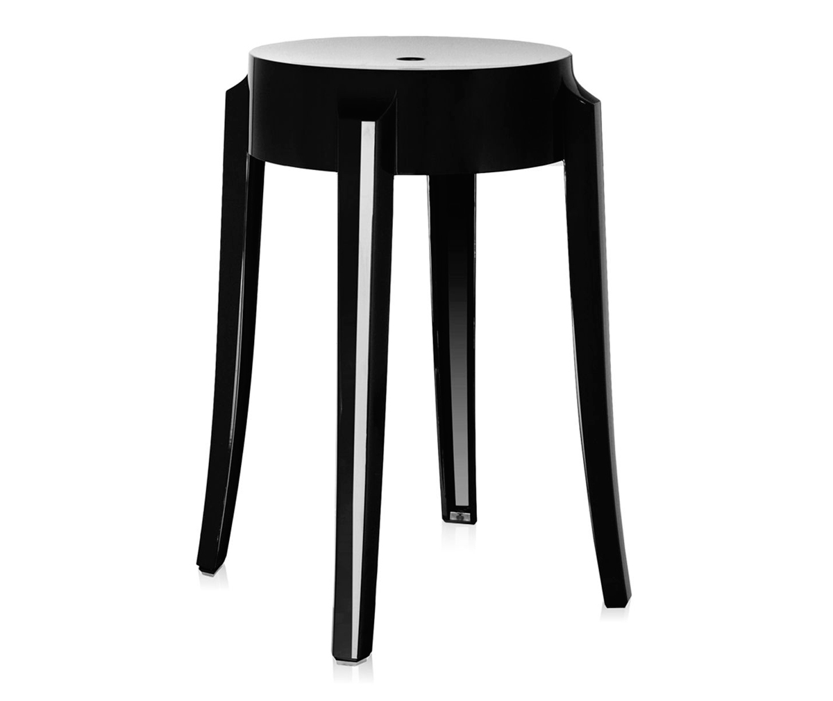 K☆1155 Kartell スツール CHARLES GHOST Kartell Charles Ghost Stool, Black | Vepsäläinen