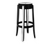 Charles Ghost Stool, Black, H 75 cm