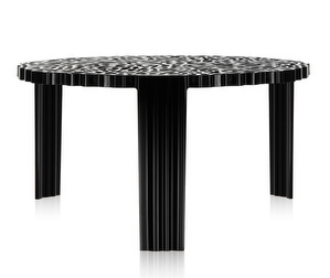 T-table-pöytä, musta, K 28 cm