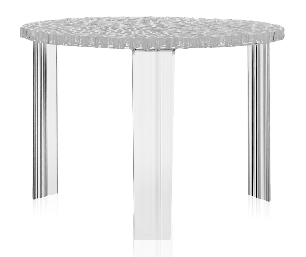 Kartell T-table-pöytä kirkas, K 36 cm