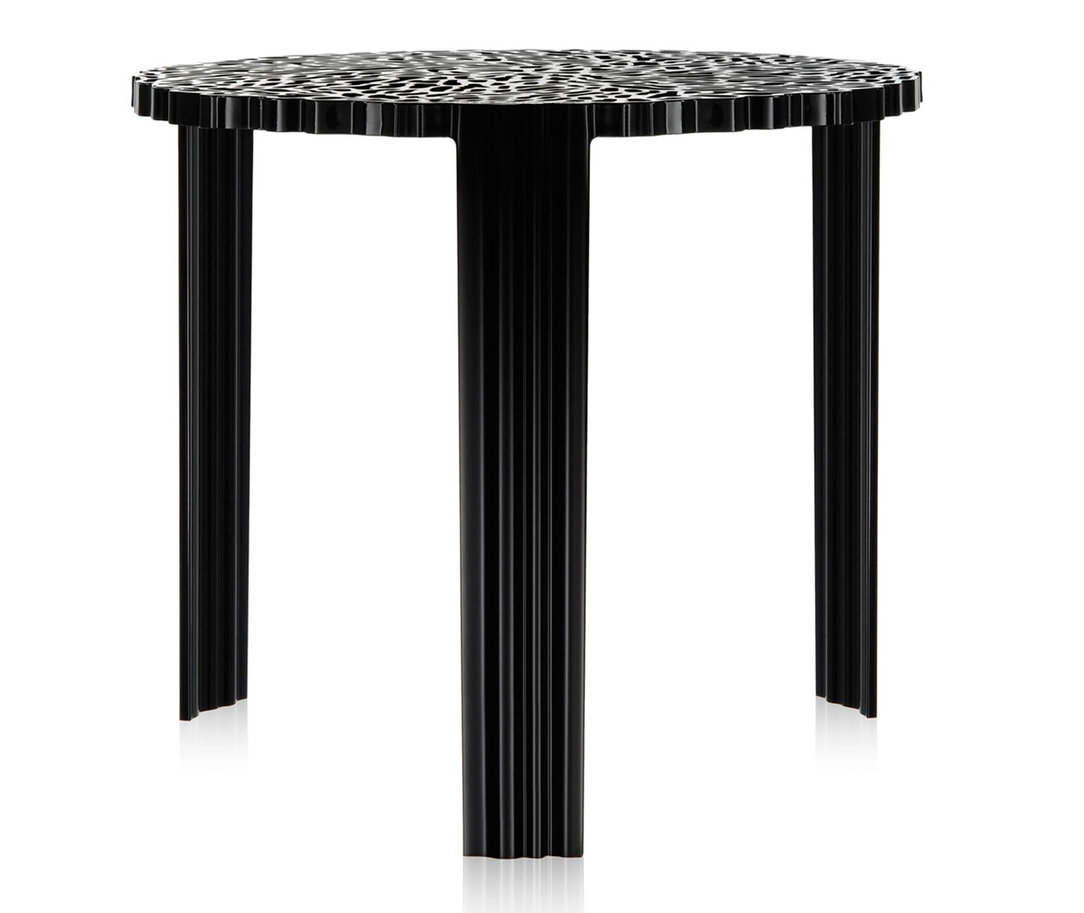 Kartell T-table-pöytä musta, K 44 cm