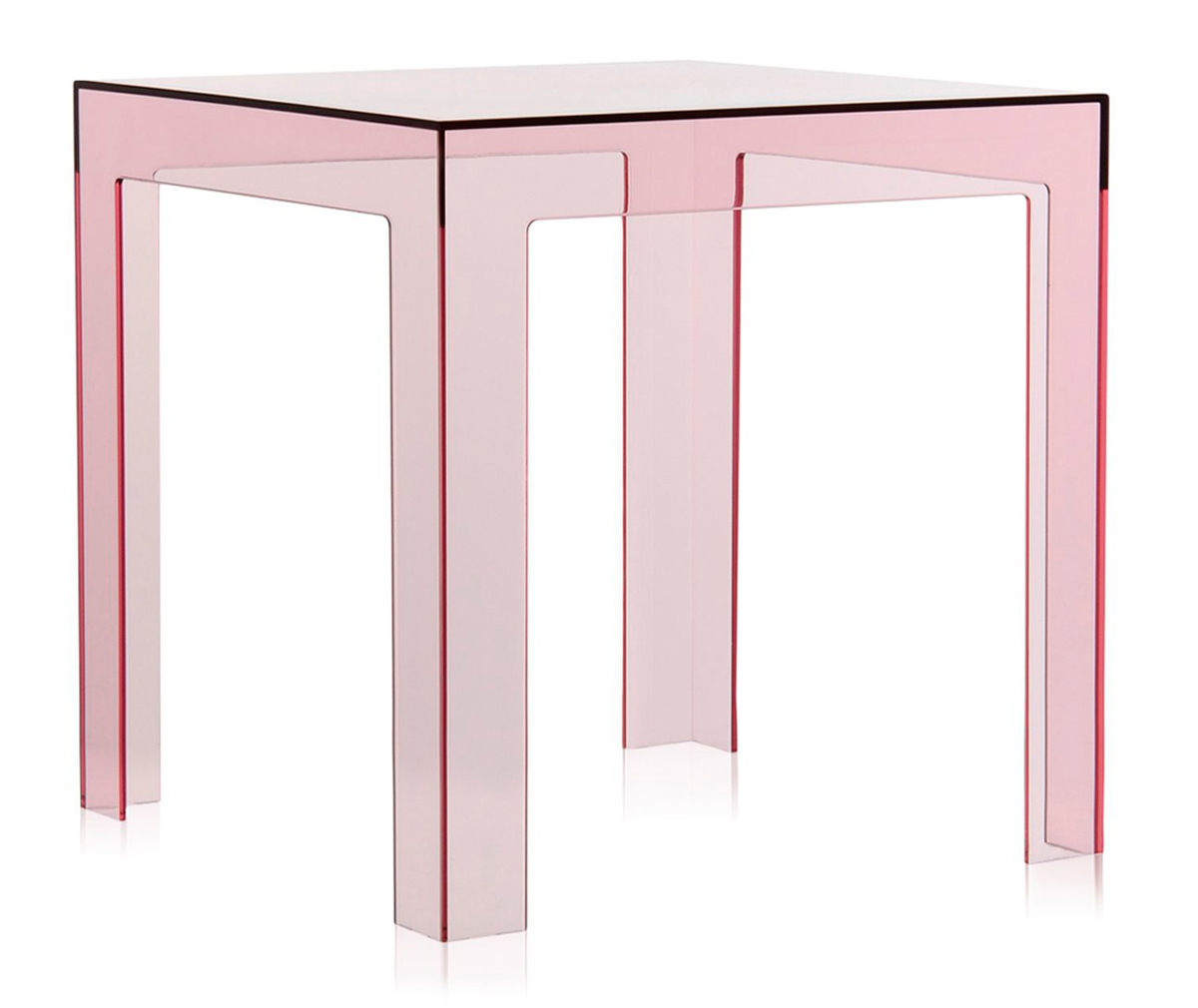 Kartell Jolly-pöytä pinkki, 40 x 40 cm