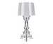 Bourgie Table Lamp, Chrome, with Dimmer