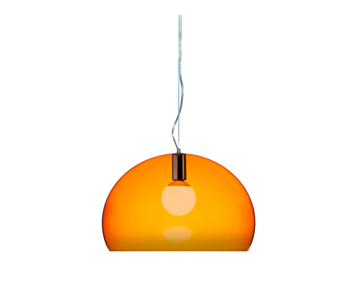 Kartell FL/Y Pendant Lamp, Orange | Vepsäläinen