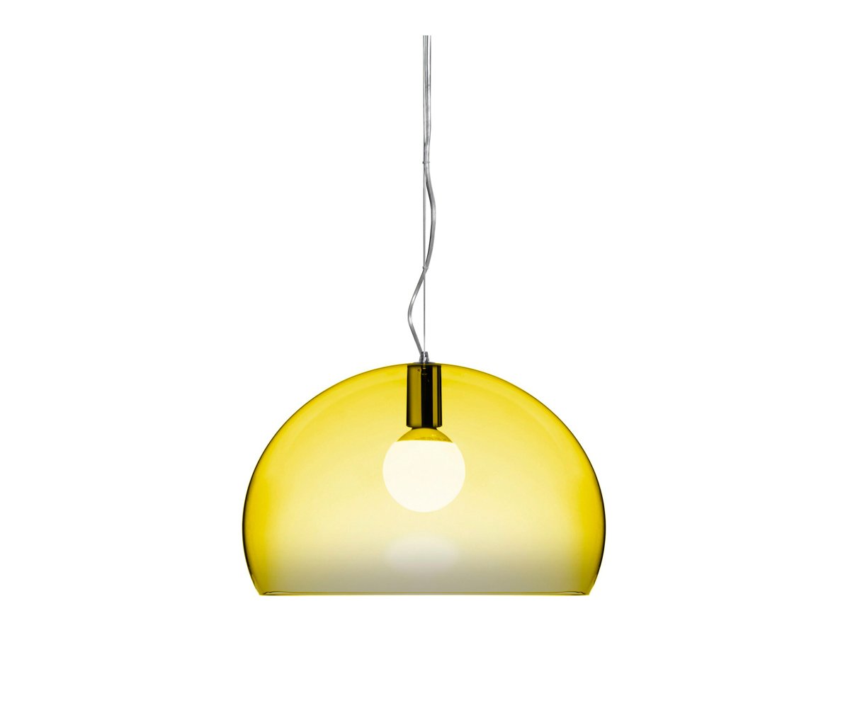 Kartell FL/Y-riippuvalaisin keltainen, ø 52 cm