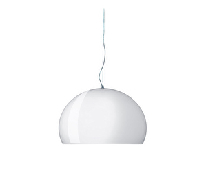 FL/Y Pendant Lamp, Glossy White, ø 52 cm