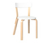 Chair 69, Birch/White