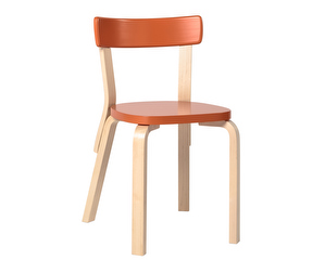 Chair 69, Birch/Orange