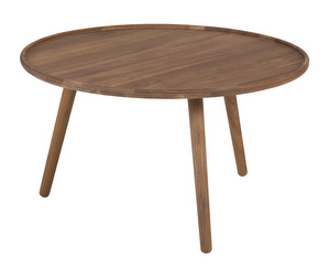 Love Coffee Table, Walnut, ø 80 cm