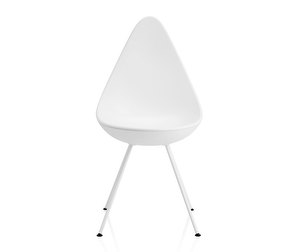 Drop Chair, White/White
