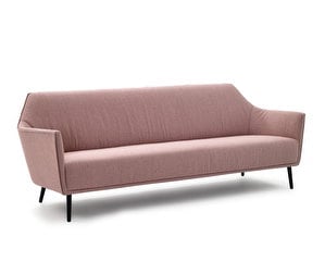 Ell-sohva, Dumet-kangas 190 vaaleanpunainen, L 220 cm