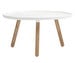 Tablo-pöytä, valkoinen/saarni, ⌀ 78 cm